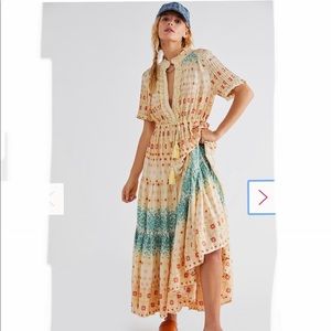 NWOT Free People “Rare Feelings” Maxi Dress XS